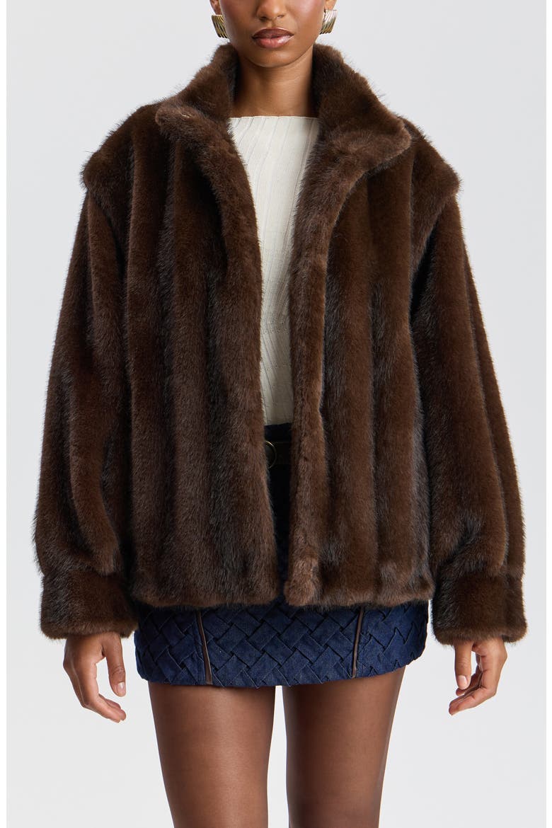 Faux Fur Jacket, Alternate, color, BUSTELO