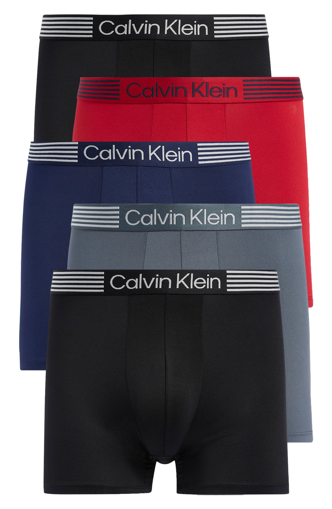 Calvin Klein 5-Pack Iron Flex Boxer Briefs