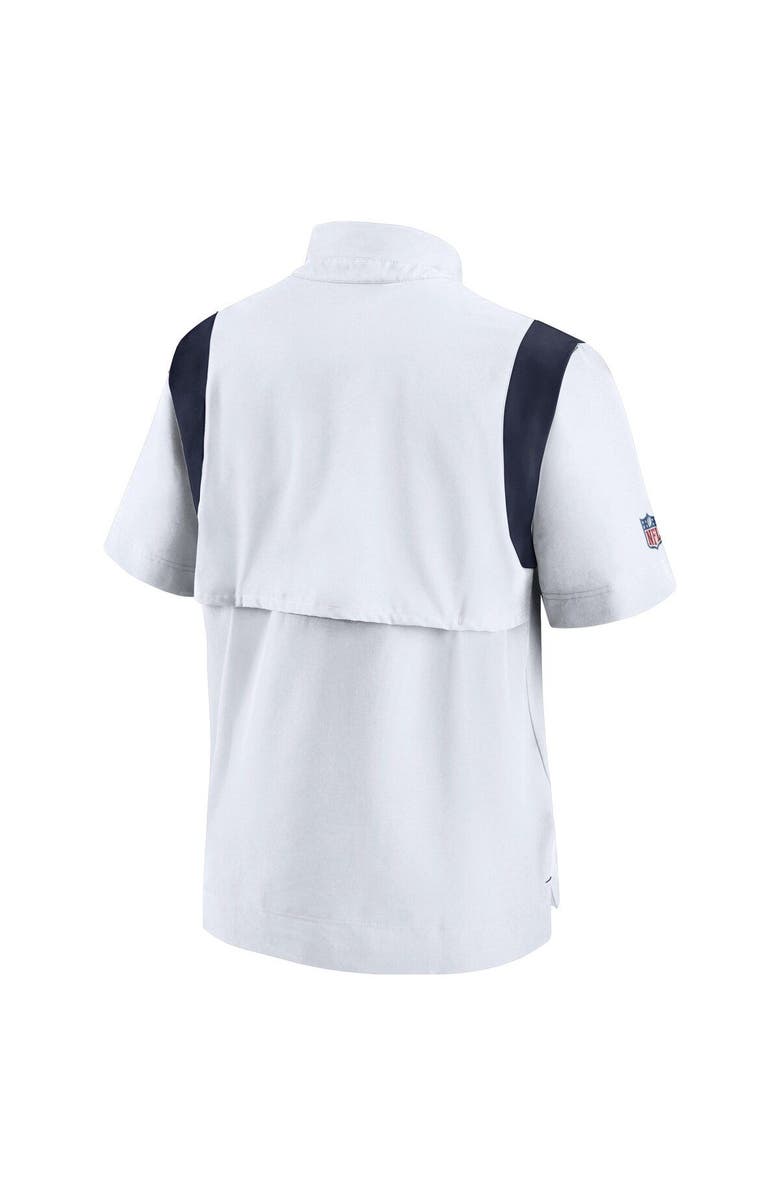 Nike Men's Nike White Seattle Seahawks Sideline Coaches Chevron Lockup Pullover Top, Alternate, color, 