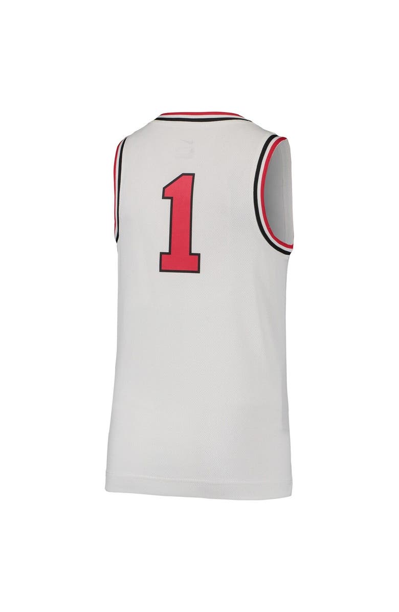 Nike Youth Nike #1 White Ohio State Buckeyes Throwback Team Replica Basketball Jersey, Alternate, color, White