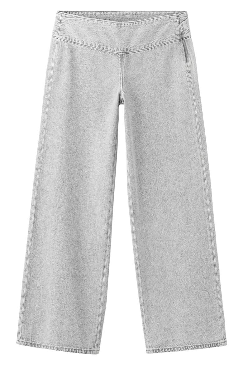 Low Rise Wide Leg Jeans, Main, color, DENIM GREY