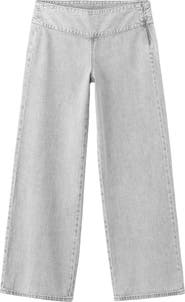 MANGO TEEN Low Rise Wide Leg Jeans
