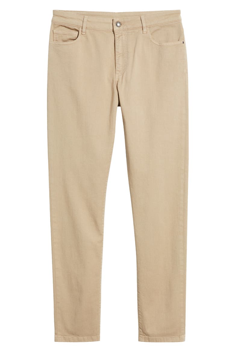 Garment Dyed Bull Denim Jeans, Alternate, color, LIGHT BEIGE