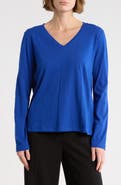 Eileen Fisher V-Neck Easy Organic Cotton T-Shirt