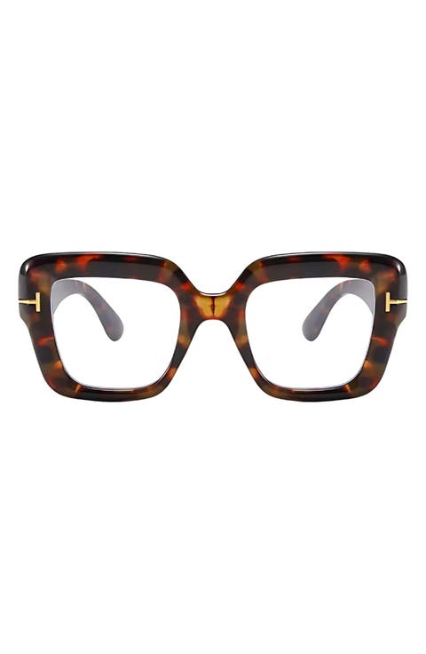 Bailey 58mm Square Blue Light Blocking Glasses