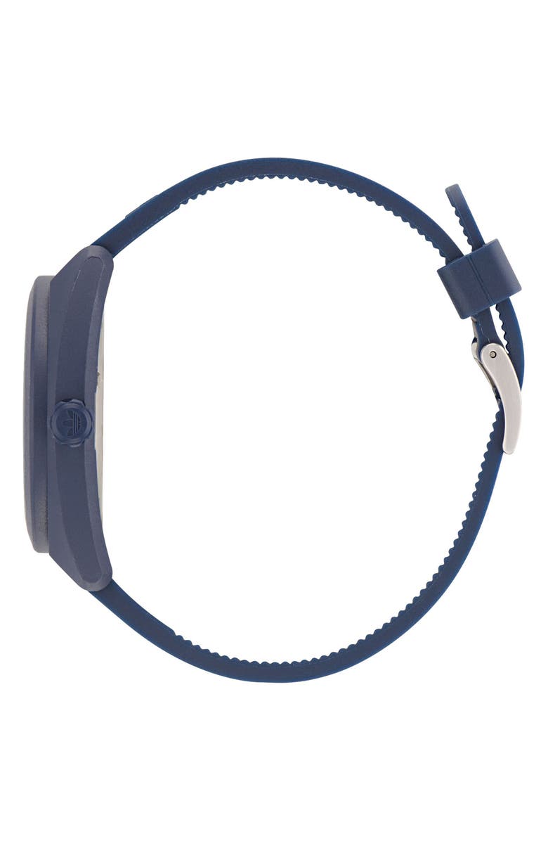 adidas AO Street Resin Strap Watch, Alternate, color, Navy