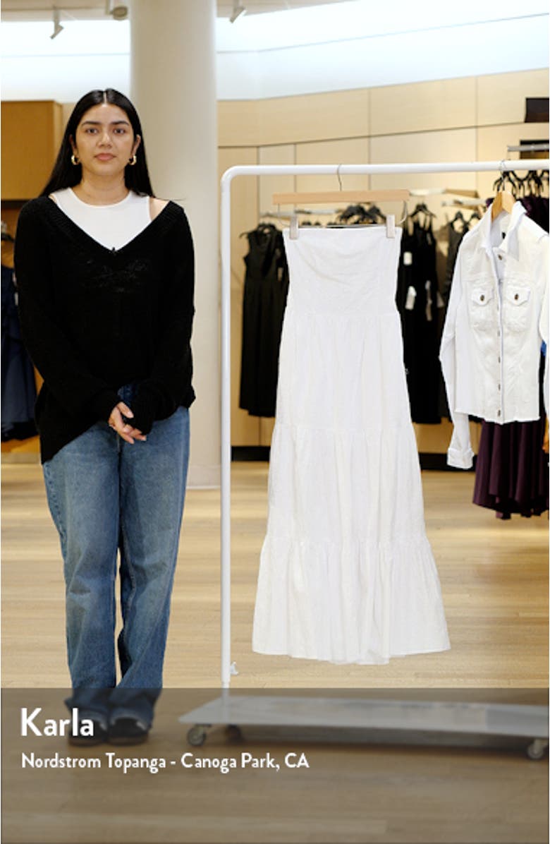 Florina Strapless Tiered Maxi Sundress, sales video thumbnail