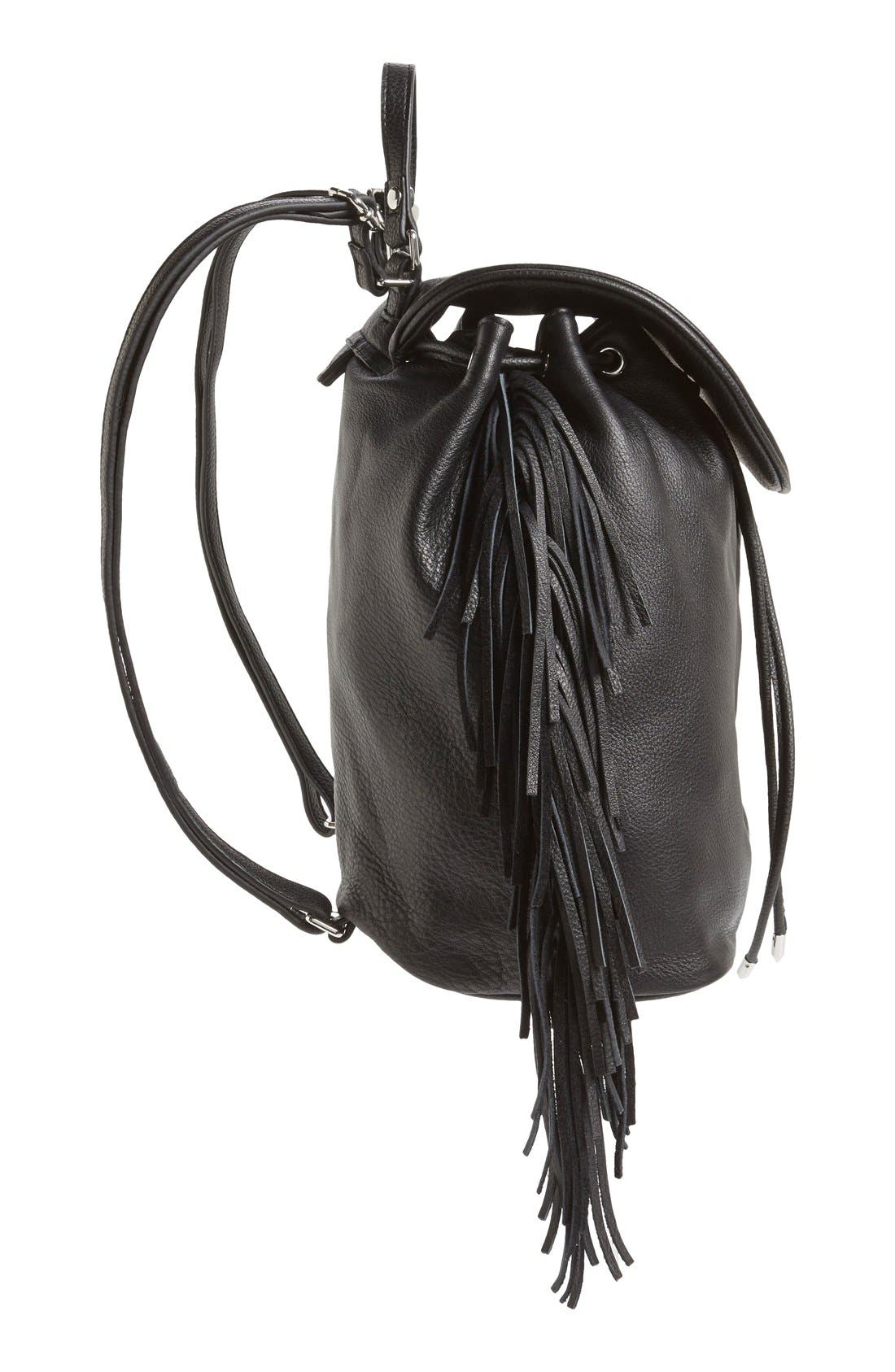 Sam Edelman 'Fifi' Fringe Backpack, Alternate, color, 