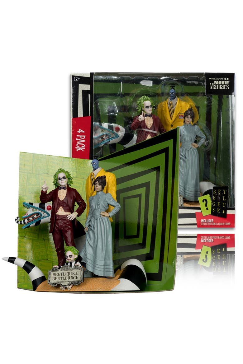 Beetlejuice (Movie Maniacs Beetlejuice) McFarlane 4-Pack 6" Posed Figures, Main, color, Multi-Color