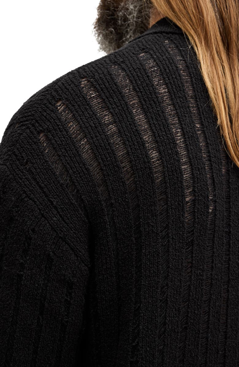 AllSaints Miller Rib Polo Sweater, Alternate, color, 