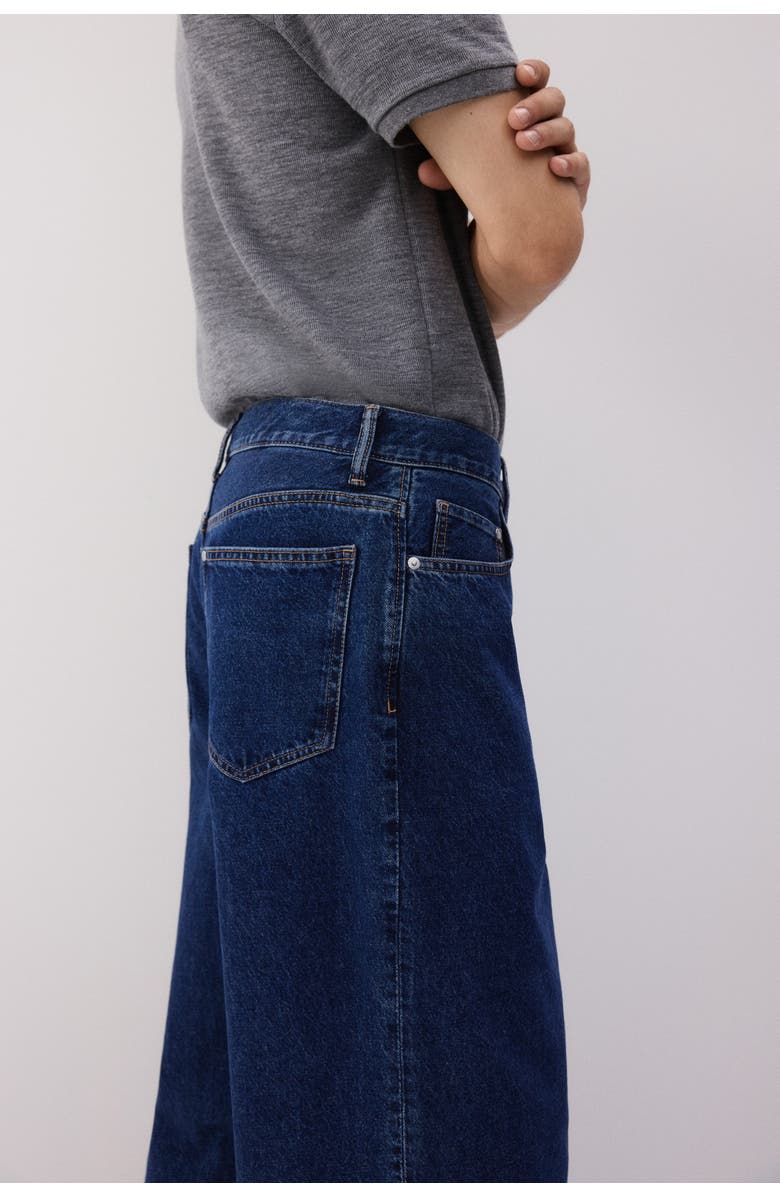 H&M Baggy Jeans, Alternate, color, Dark Denim Blue