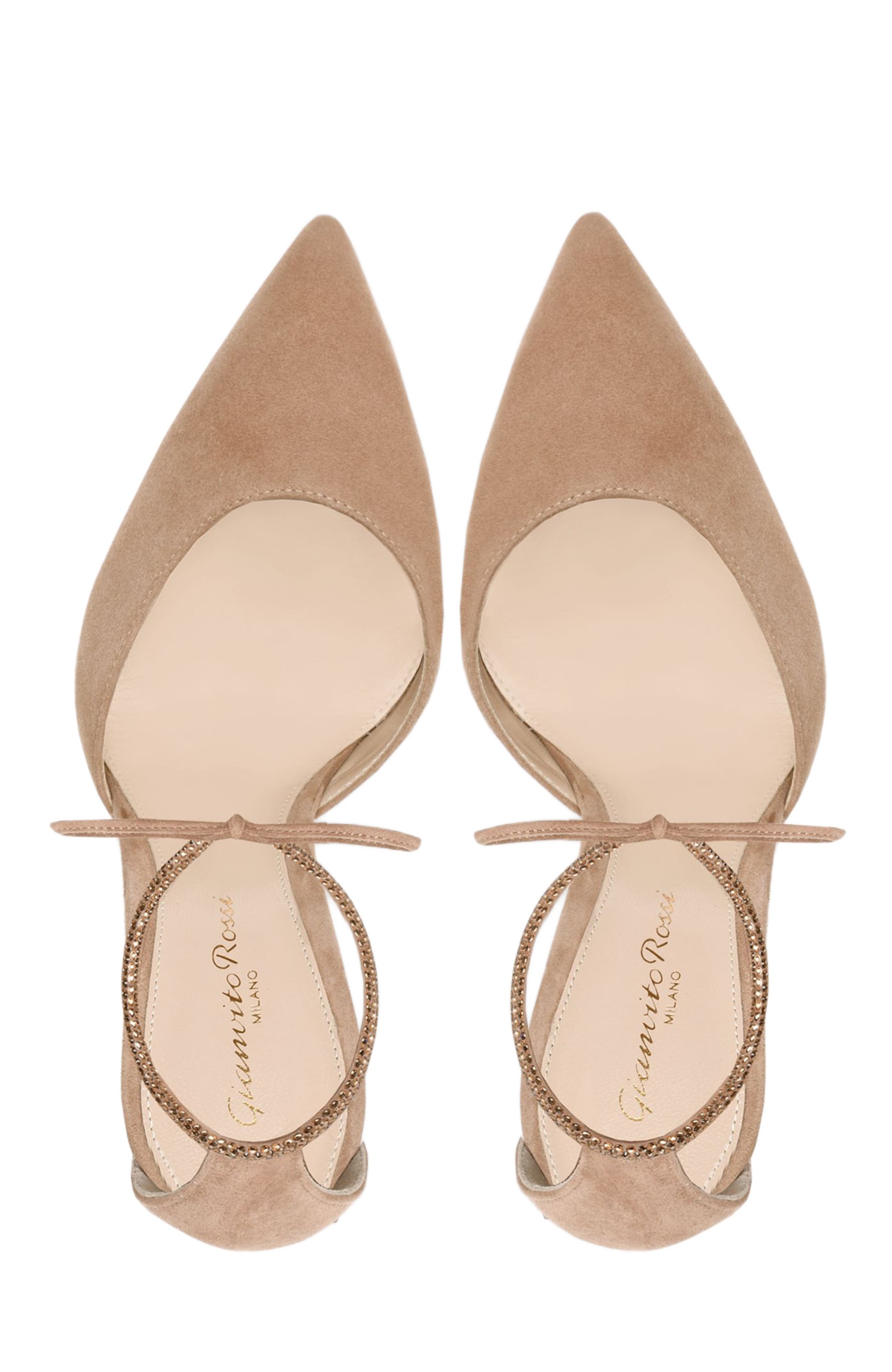 Gianvito Rossi Montecarlo D'Orsay Slingback, Alternate, color, Pink Suede