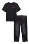 Kids' Horseshoe Graphic T-Shirt & Jeans Set