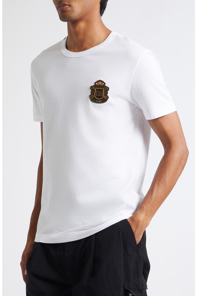 Heraldic Patch T-Shirt, Alternate, color, W0800 OPTICAL WHITE