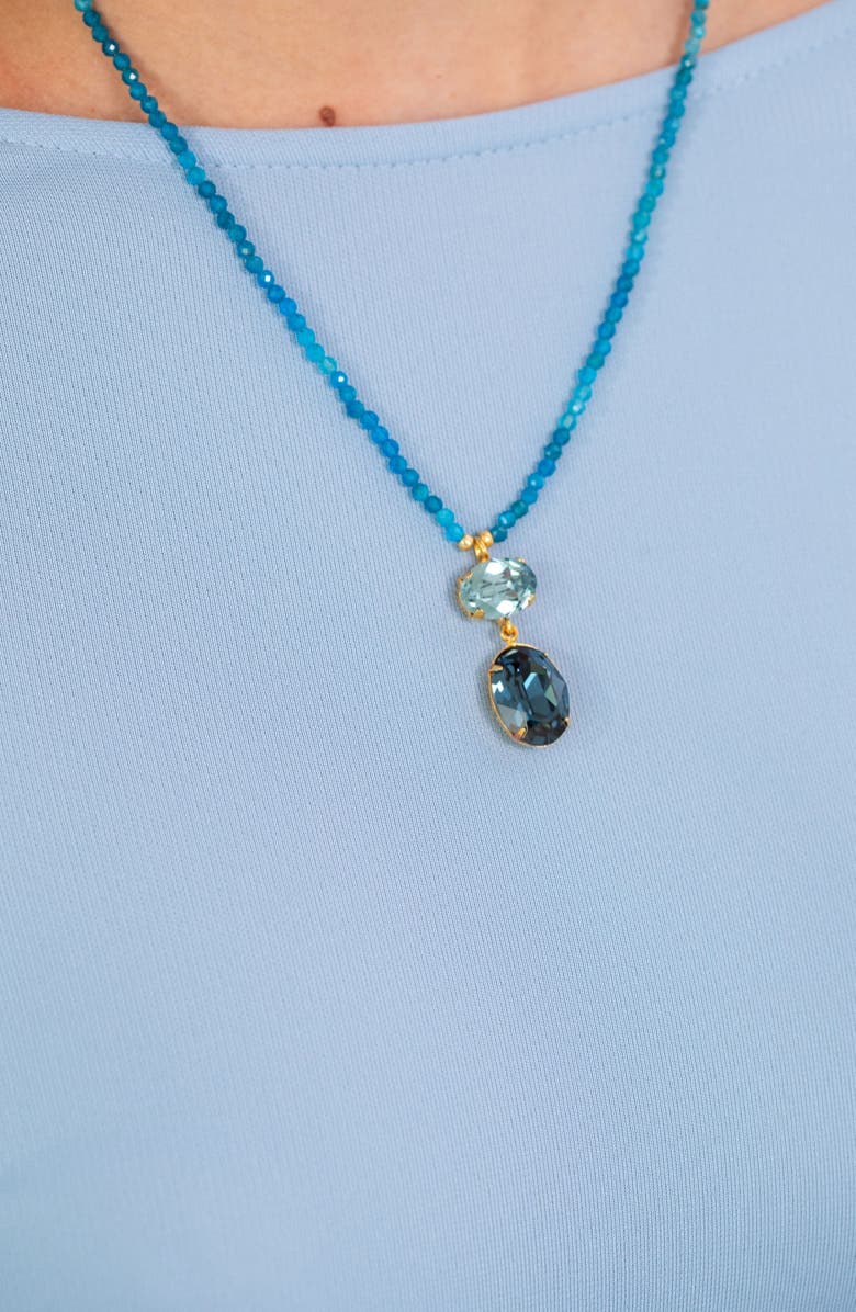 Jennifer Behr Freya Pendant Necklace, Alternate, color, Apatite