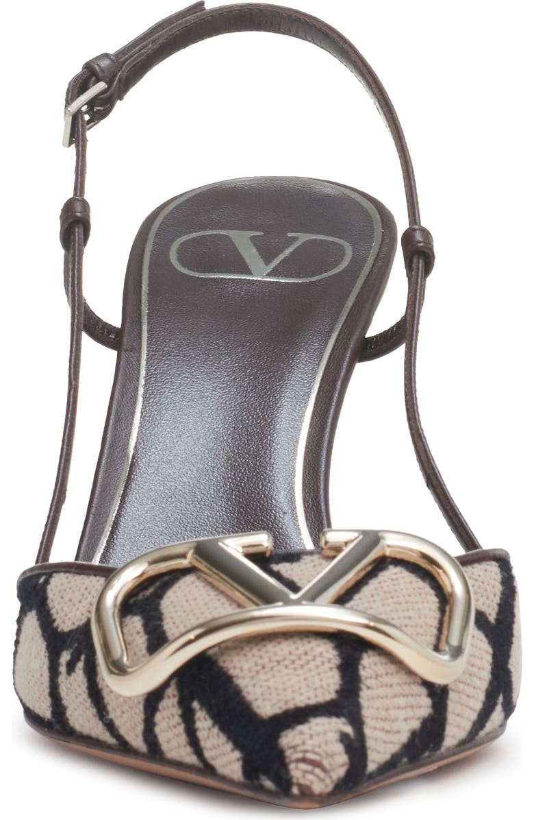Valentino Garavani VLOGO Pointed Toe Slingback Pump, Alternate, color,