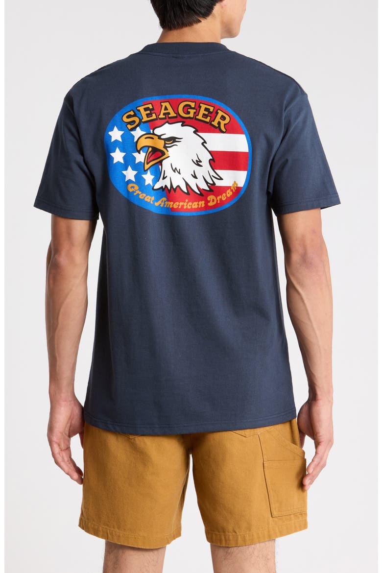 Great American Dream Cotton Graphic T-Shirt, Alternate, color, NAVY