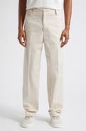 Moncler Stretch Cotton Straight Leg Pants
