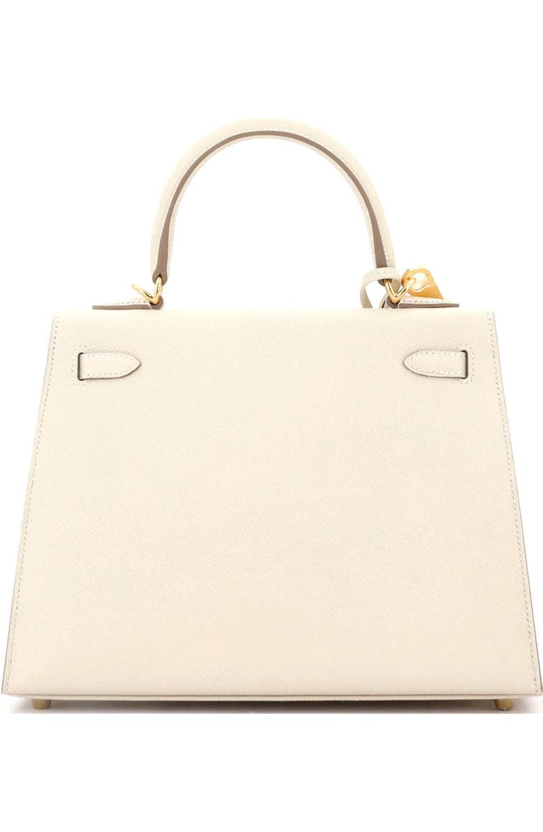 Pre-Owned Hermes Kelly Handbag Light Epsom with Gold Hardware 25, Alternate, color, Craie