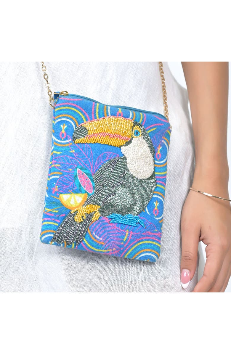 Vismaya Parrot Sling Bag, Main, color, Blue