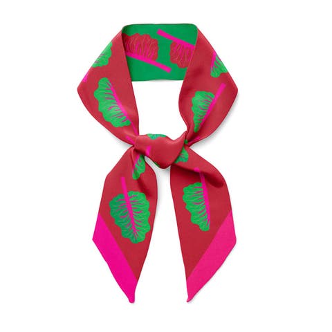 Glowing Chard Twilly Ribbon Scarf