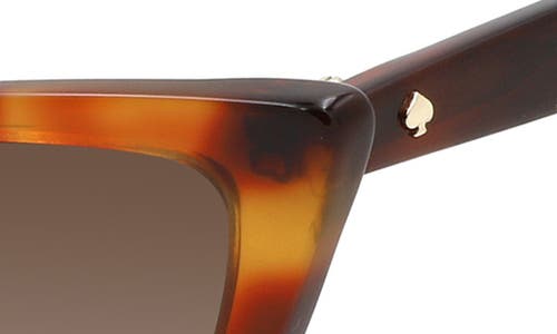 Shop Kate Spade New York Genell 52mm Gradient Cat Eye Sunglasses In Havana/brown Sf