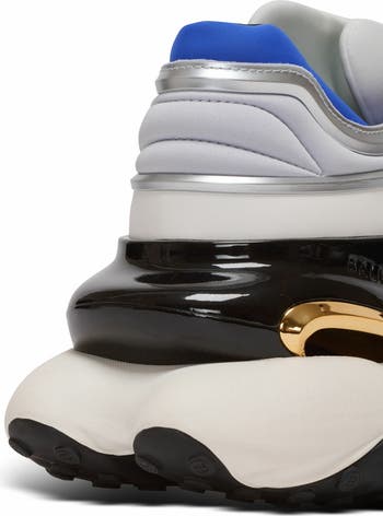 【関税＆送料込み】Balmain Unicorn Wave Sneakers In Neopren Unicorn Wave trainers in neoprene and calfskin black black