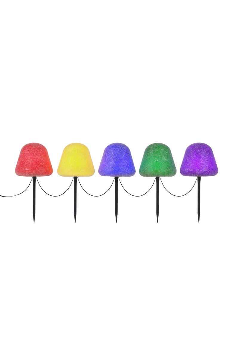 8 in. Sugared Gumdrop Pathway Lights, Main, color, Multicolor