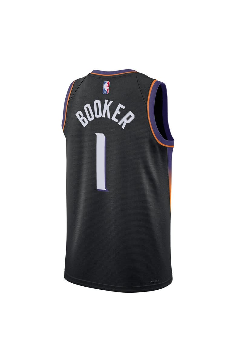 Jordan Brand Unisex Jordan Brand Devin Booker Black Phoenix Suns Swingman Jersey - Statement Edition, Alternate, color, Black