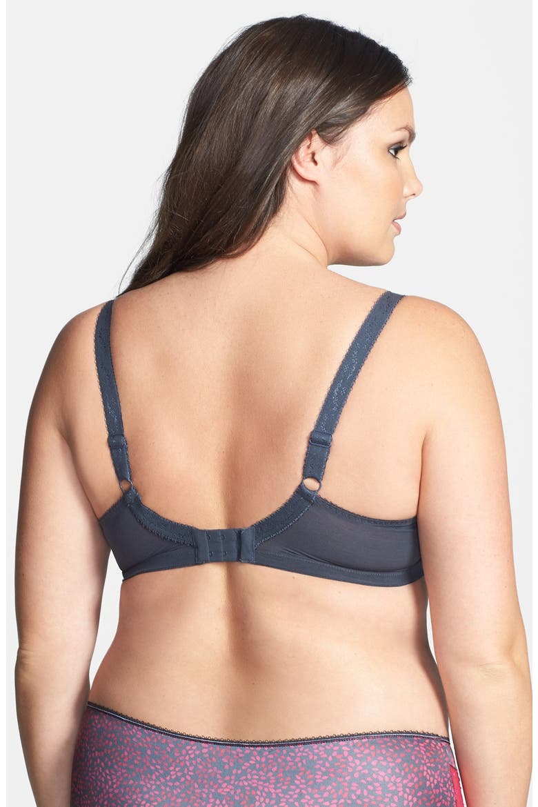 'Jocelyn' Underwire Plunge Bra, Alternate, color, CHARCOAL