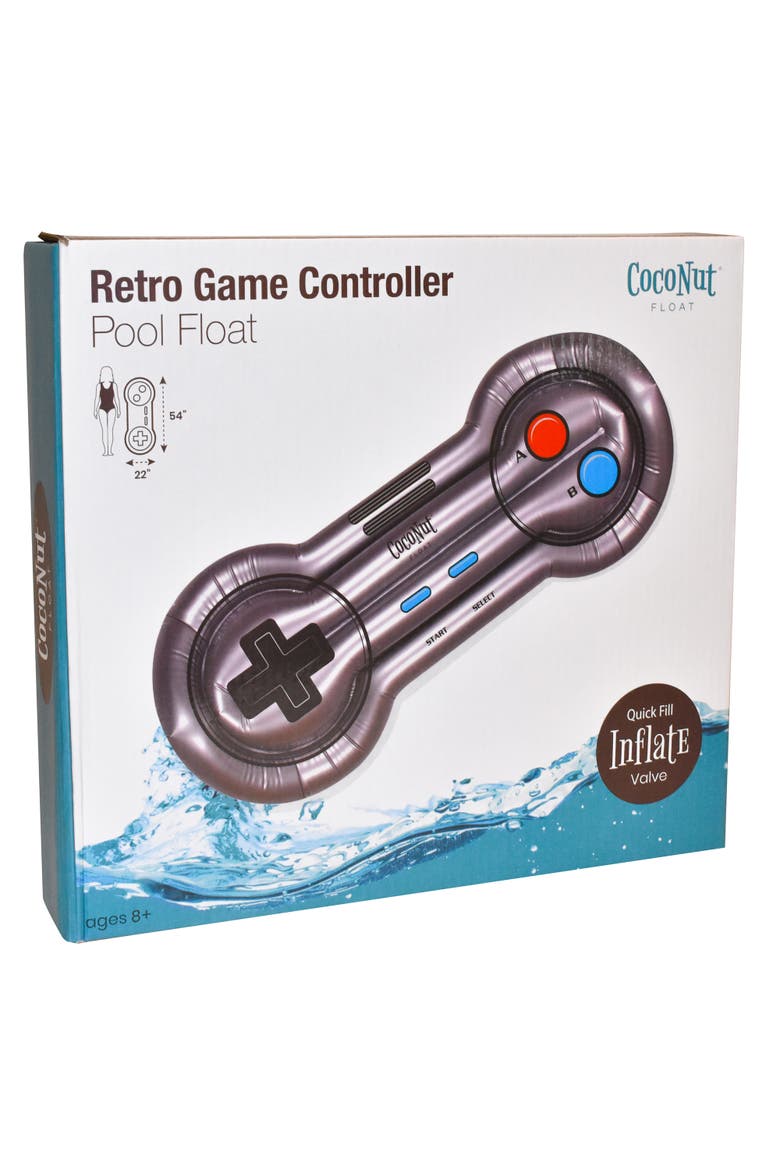 Retro Game Controller Pool Float 54 Inch x 22 Inch, Alternate, color, Multicolored
