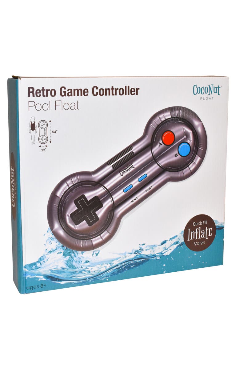 Coconut Float Retro Game Controller Pool Float 54 Inch x 22 Inch, Alternate, color,