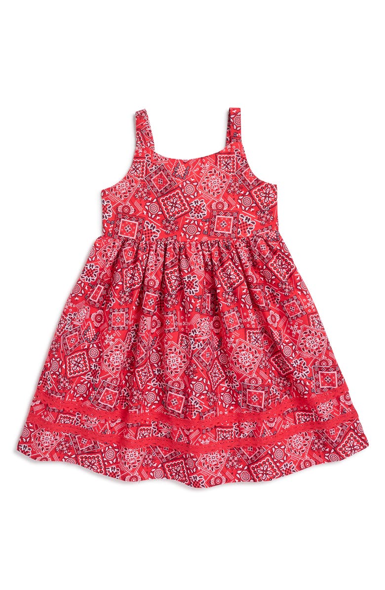 BLUEBERI boulevard Kids' Americana Patchwork Dress, Main, color, 