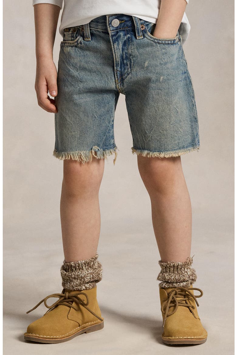 Kids' Cutoff Denim Shorts, Alternate, color, FALCON