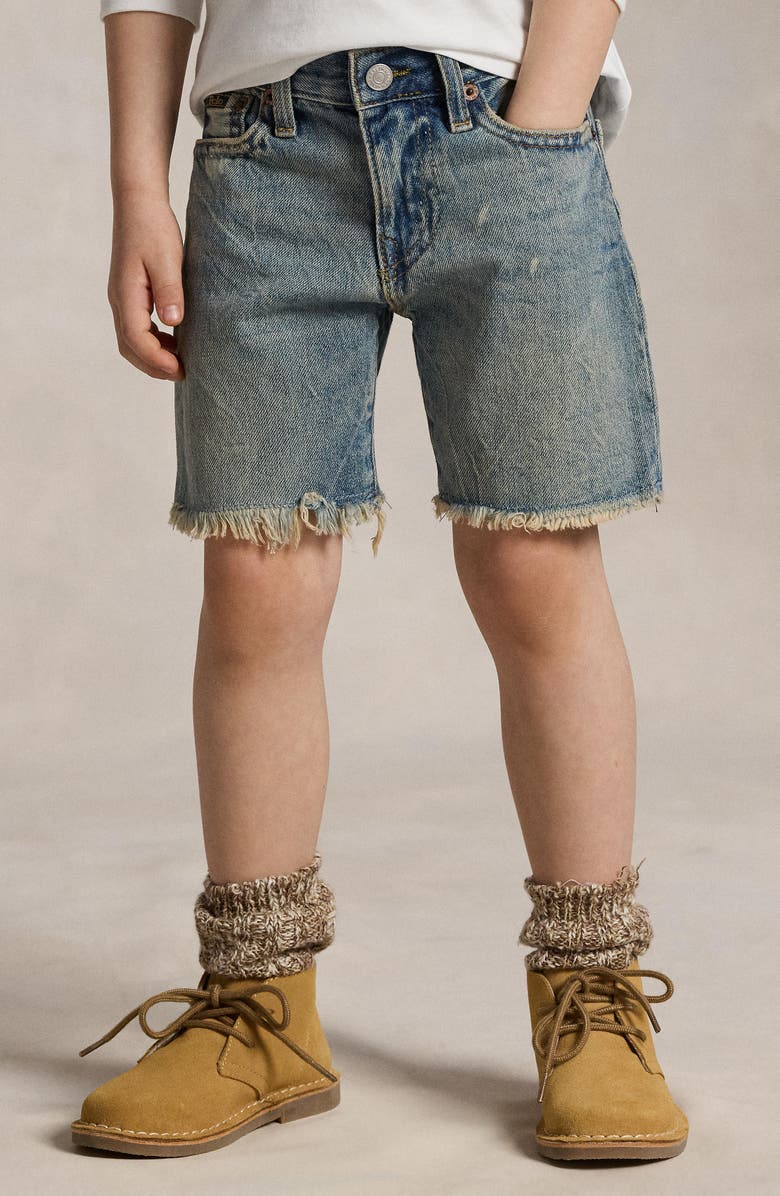 Polo Ralph Lauren Kids' Cutoff Denim Shorts, Alternate, color, Falcon
