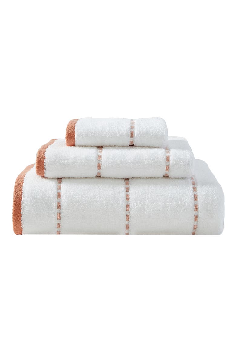 Ridley Solid 3-Piece Towel Set, Main, color, MEDIUM ORANGE