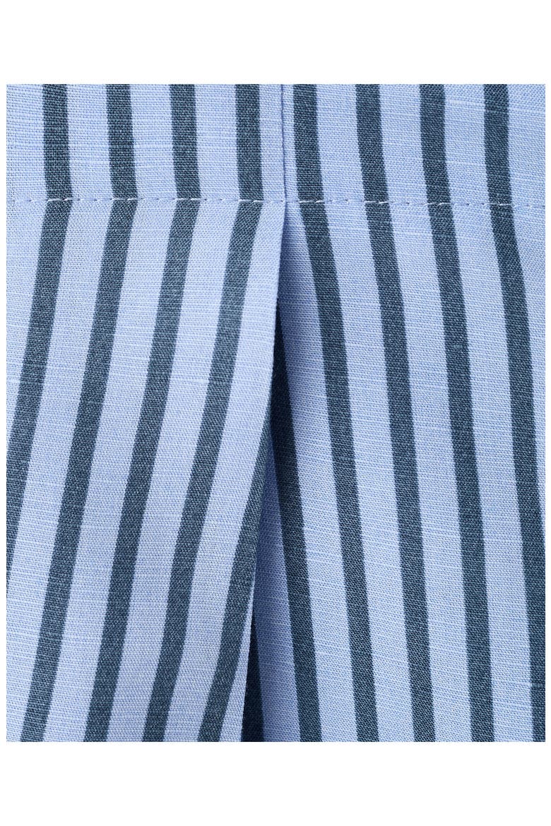 Striped Wide Leg Pleated Trousers, Alternate, color, SKY BLUE