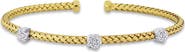 Julianna B. 1/2 CTW Cubic Zirconia Station Bangle Bracelet