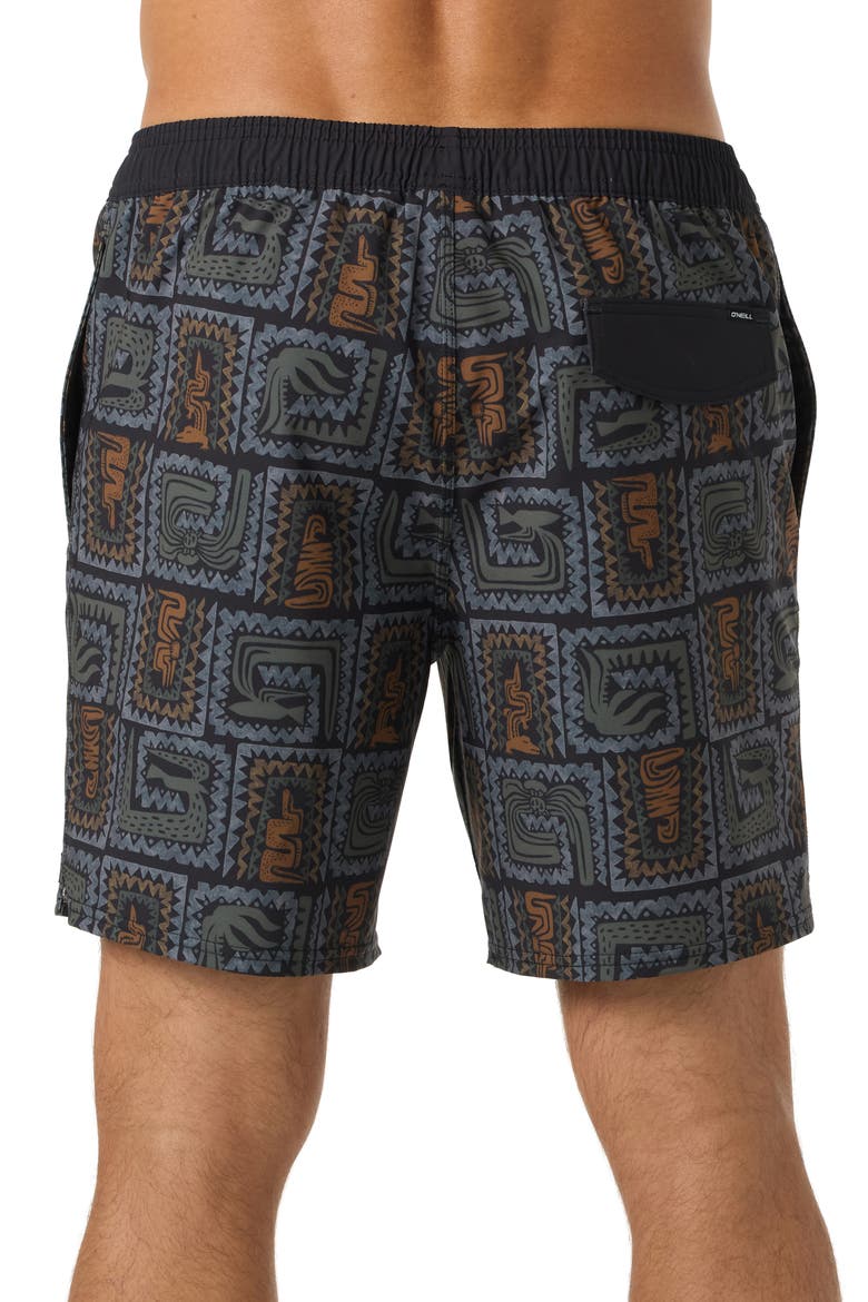 Hermosa Swim Trunks, Alternate, color, BLACK