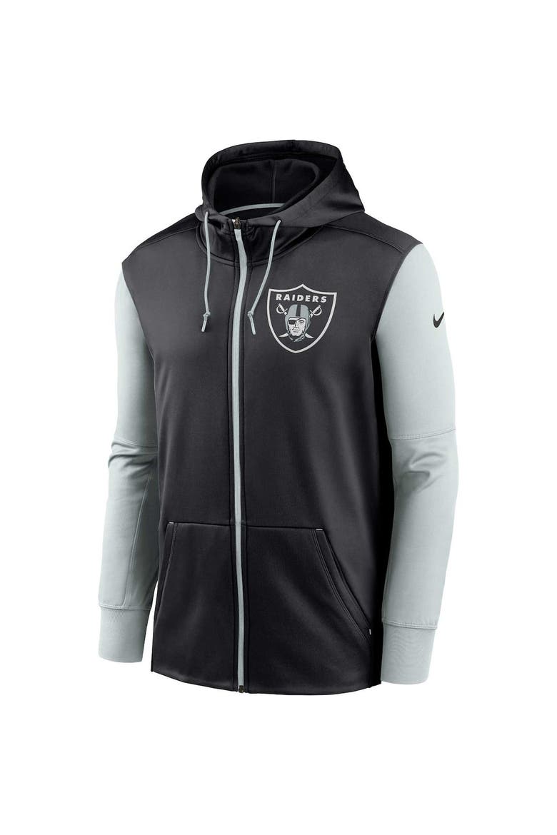 Men's Nike  Black Las Vegas Raiders Performance Full-Zip Hoodie, Alternate, color, Black