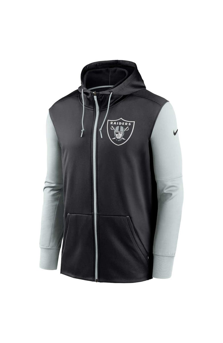 Nike Men's Nike  Black Las Vegas Raiders Performance Full-Zip Hoodie, Alternate, color, Black