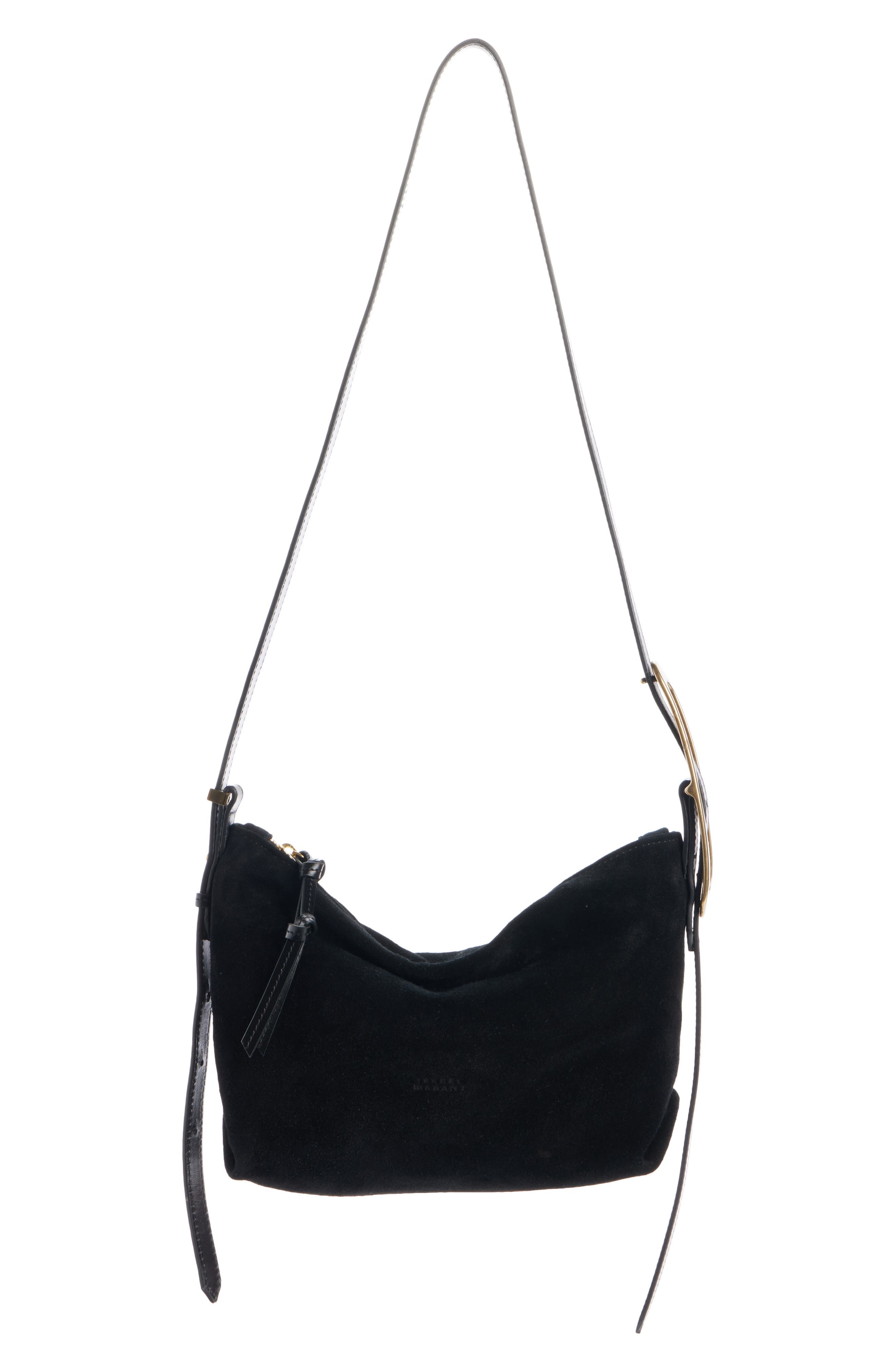 Isabel Marant Mini Leyden Suede Hobo Bag, Main, color, 