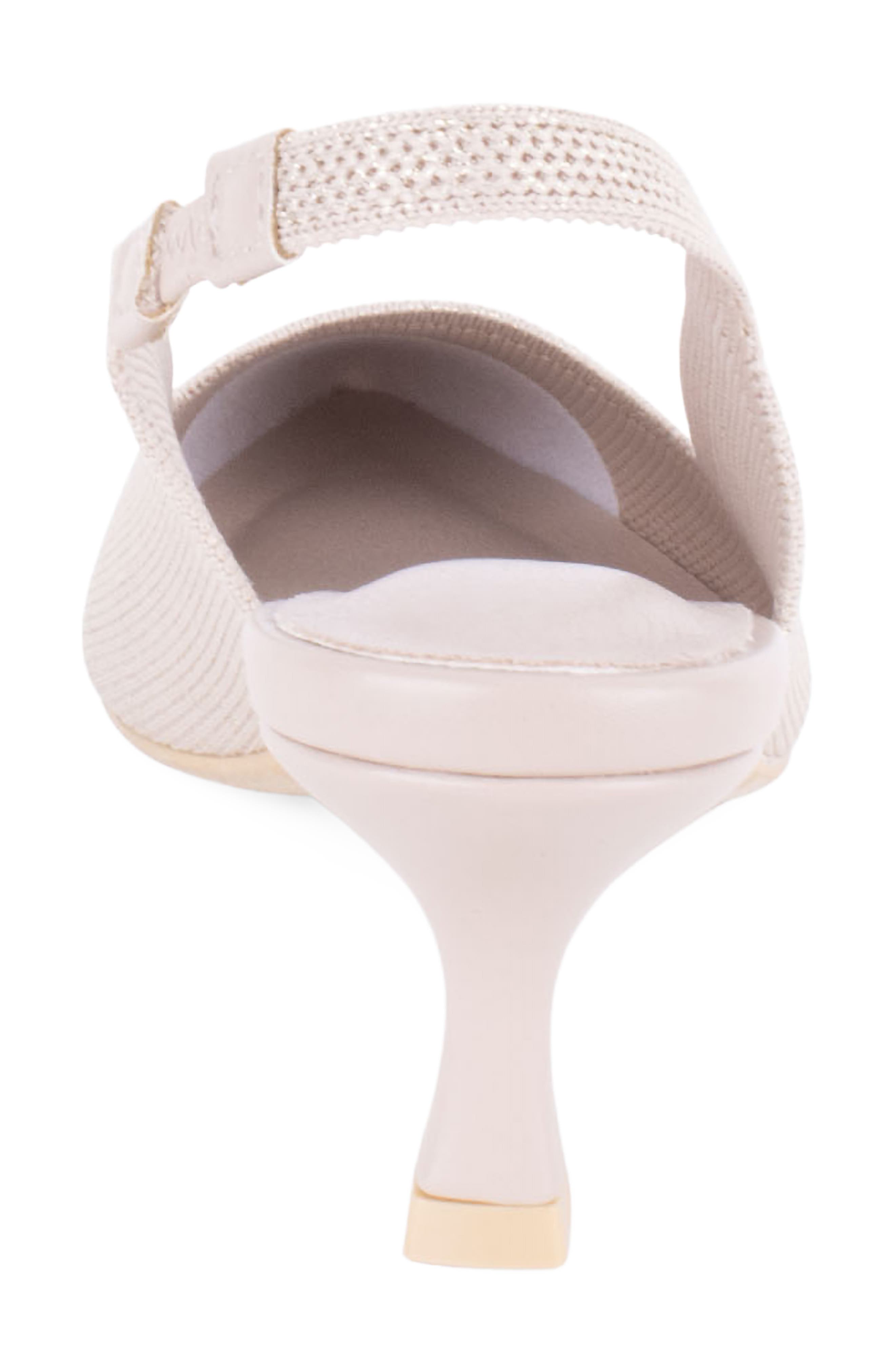 Zurich Slingback Pump, Alternate, color, BEIGE/ GOLD