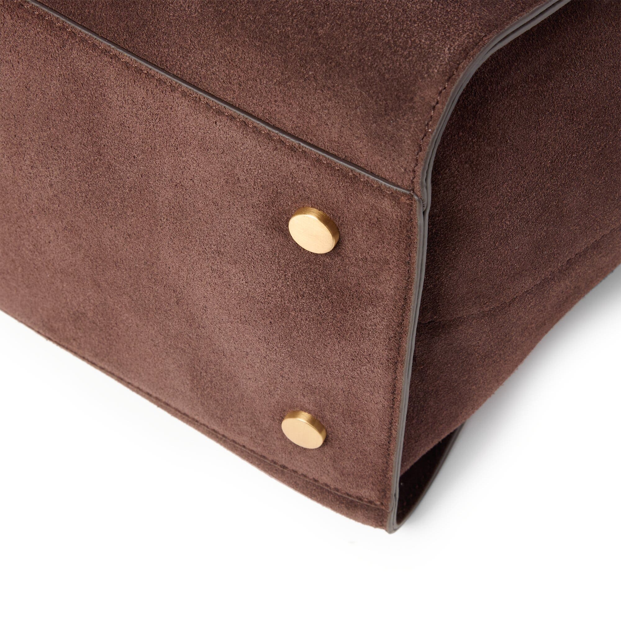 July Juliette Suede Work Tote, Alternate, color, Espresso