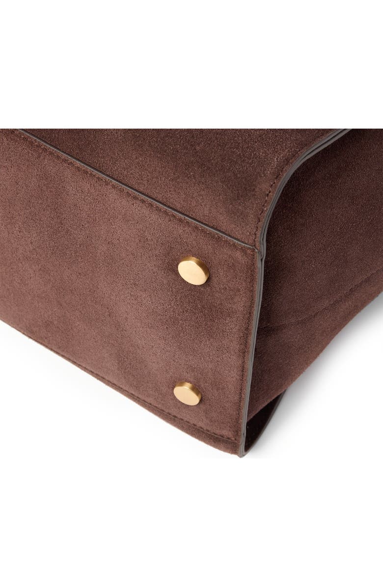 July Juliette Suede Work Tote, Alternate, color, Espresso