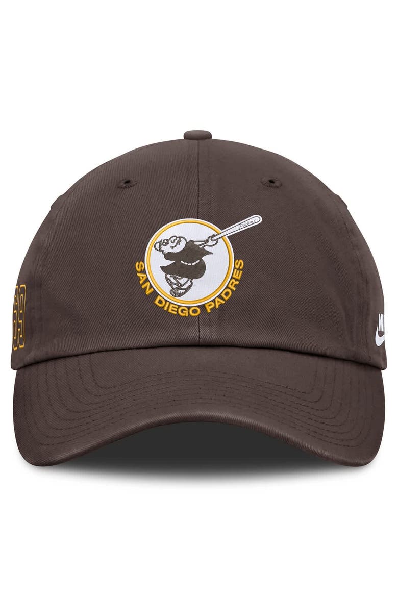 Men's Nike Brown San Diego Padres Cooperstown Club Adjustable Hat, Alternate, color, Brown