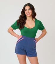 Unique Vintage 1950s Short Sleeve Sweater