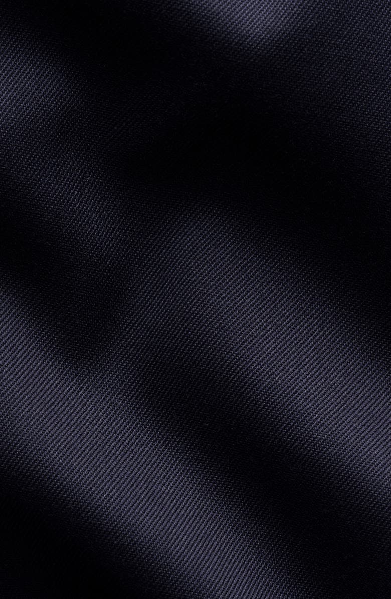 Eton Contemporary Fit Solid Navy Cotton Twill Dress Shirt, Alternate, color, 