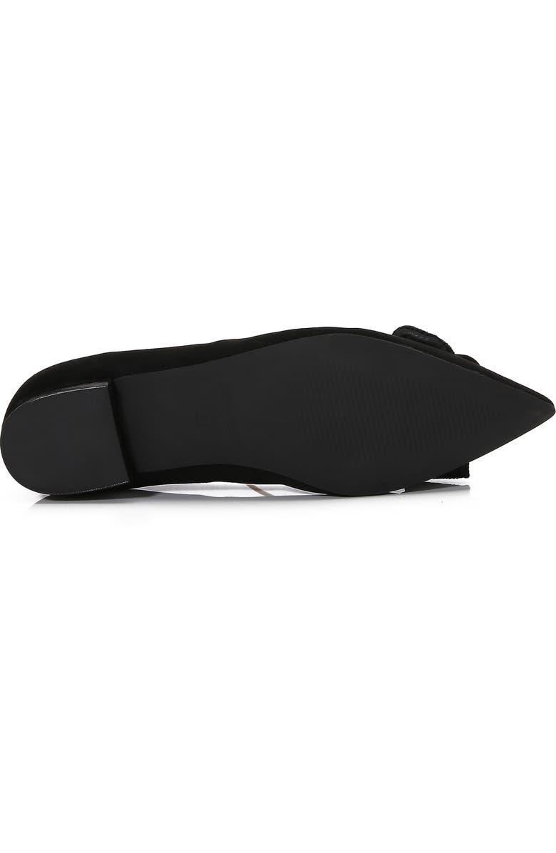 BERNESS Rhianna Pointed Toe Flat Women), Alternate, color, Black