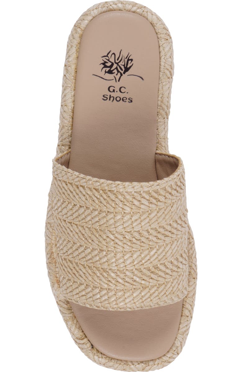 GC SHOES Evie Platform Slide Sandal, Alternate, color, Natural